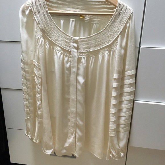 Ivory silk blouse