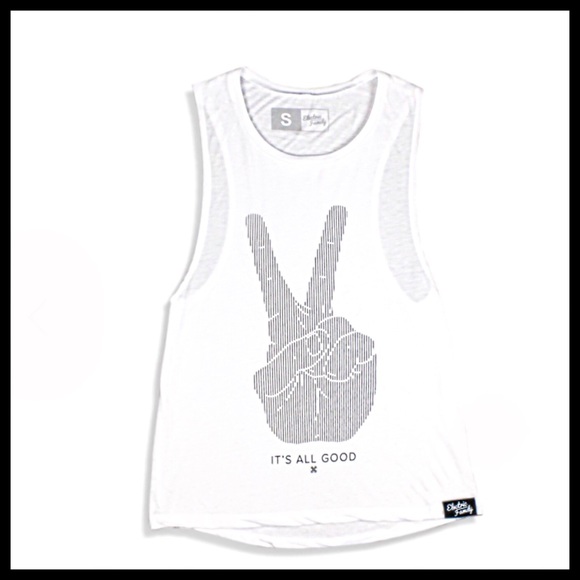 ❌SOLD OUT❌ IT'S ALL GOOD TANK/White - Picture 2 of 3