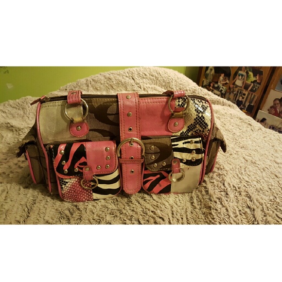 Multi-Patterned Coach Purse