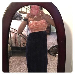 Brand new Long strapless maxi dress