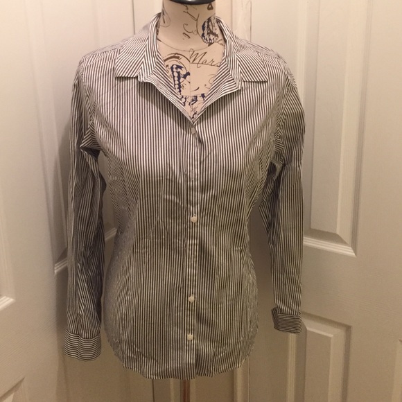 Black and White stripe dress shirt