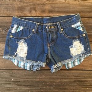 Denim shorts