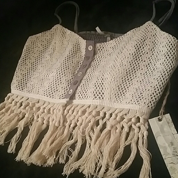Buckle Crop Top NEVER WORN