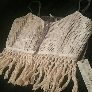 Buckle Crop Top NEVER WORN