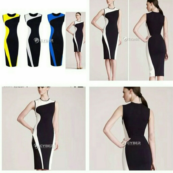 Sexy dual color striped A-Line dress + G-String