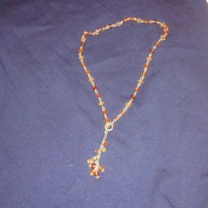 A beaded necklace