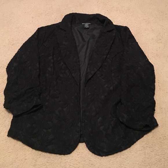 Black lace blazer