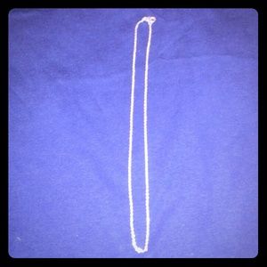 A plain silver chain