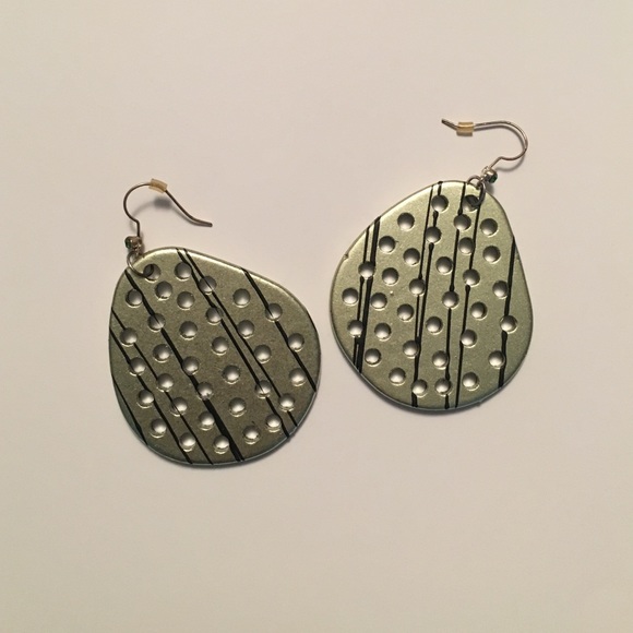 Fuego silver and black earrings - Picture 1 of 1