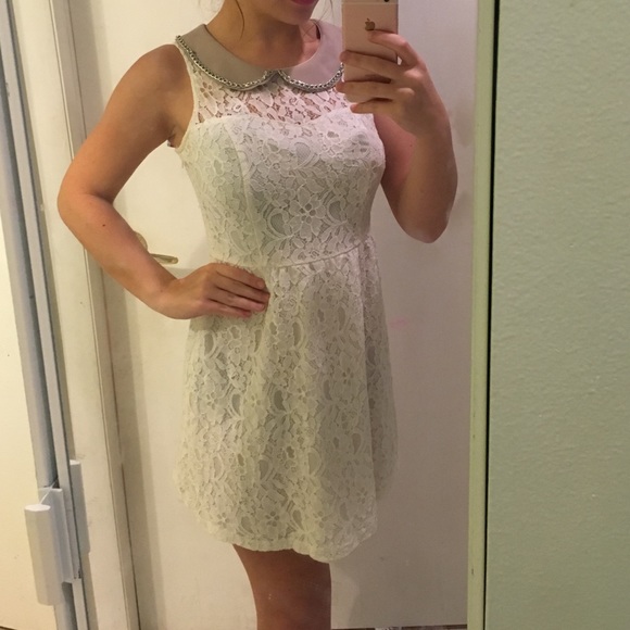 Lace and Collared Dress