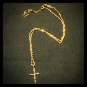 A cross necklace