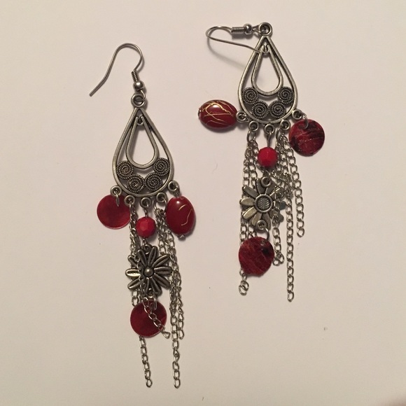 Red Fuego earrings - Picture 1 of 1