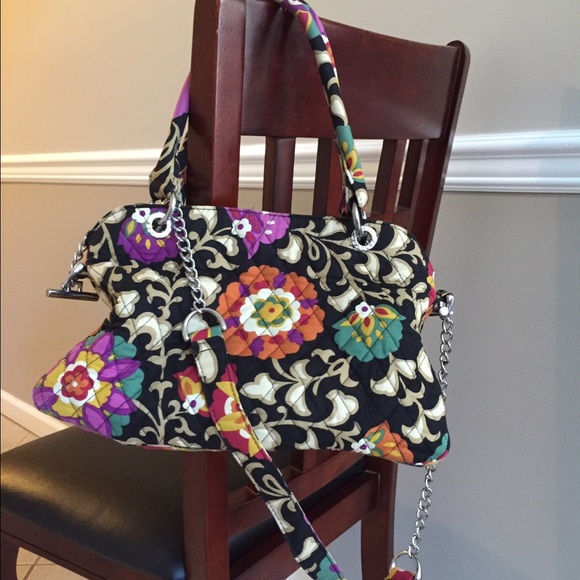 Authentic - Vera Bradley  2 way satchel handbag