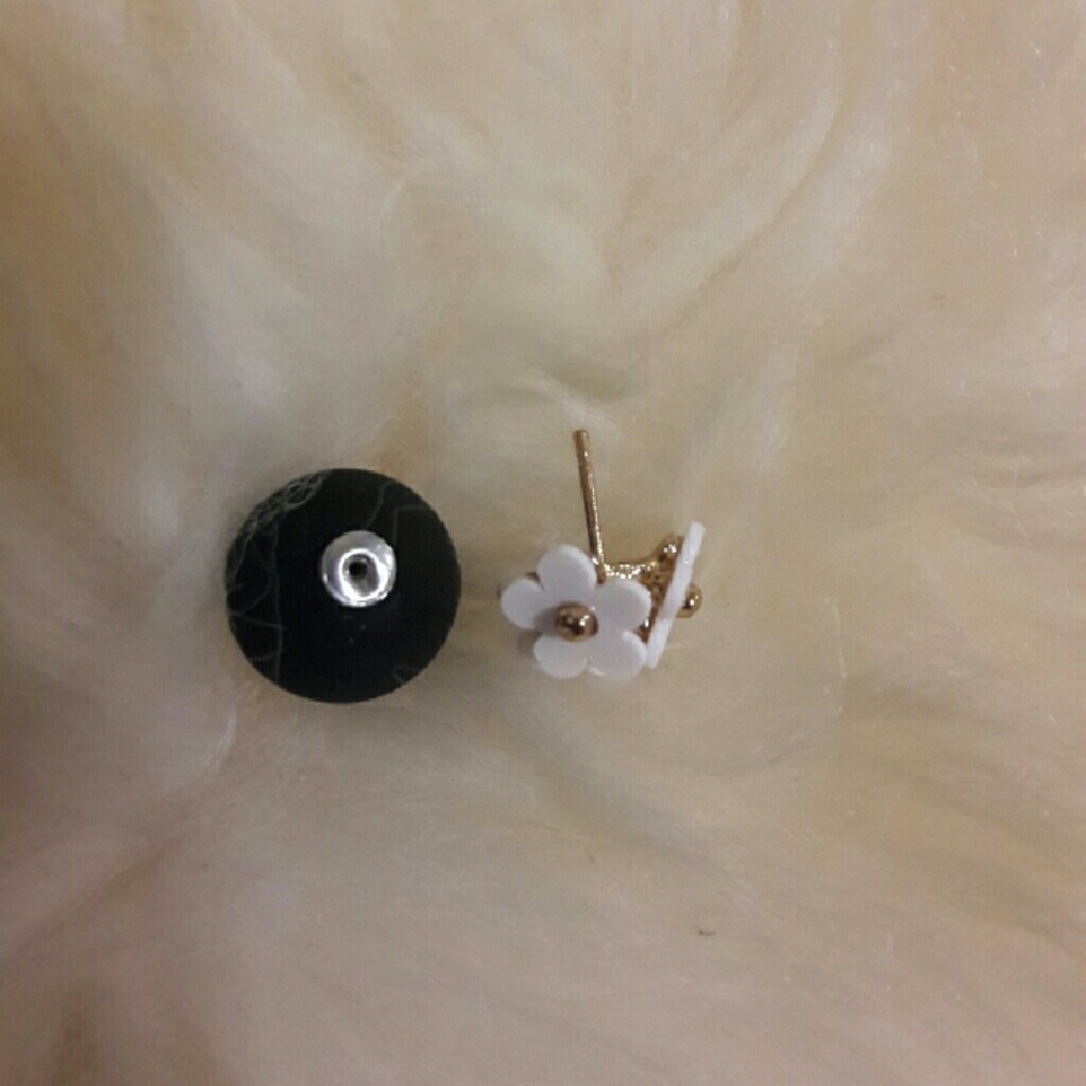 Crystal flower Earrings ball - Picture 3 of 3