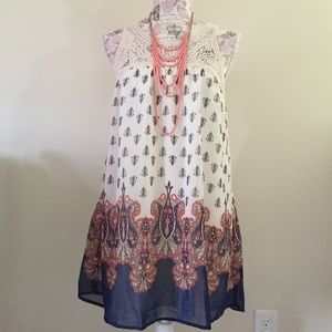 Sleeveless Woven Dress