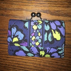 Vera Bradley kiss lock wallet