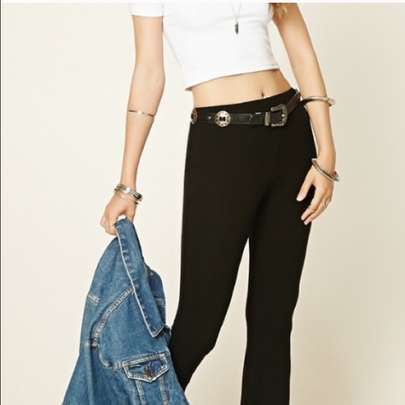 🛍SOLD🛍 NWT Sz L Forever21 black pants - Picture 2 of 4