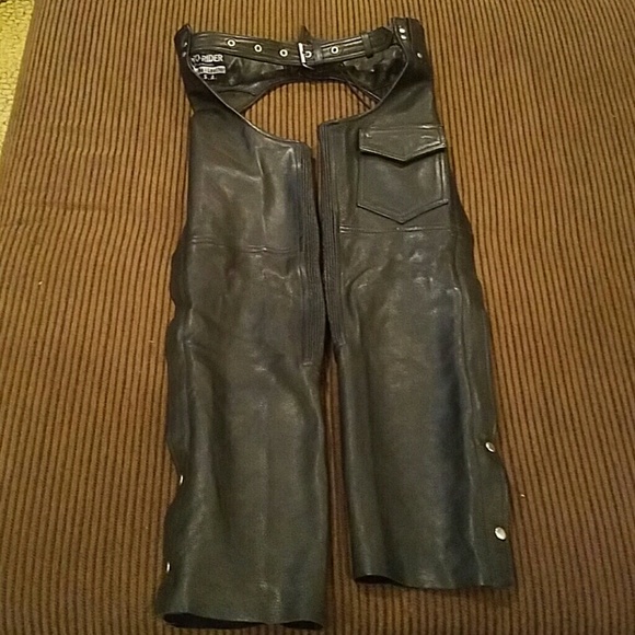 pro rider genuine leather chaps - Picture 1 of 2