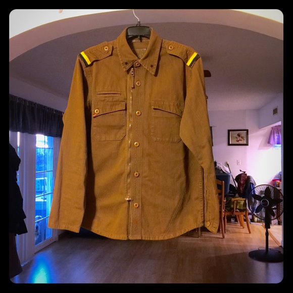 Kurtz Jackets & Blazers - Brown Army Canvas Jacket