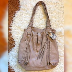 Converse pink faux leather purse