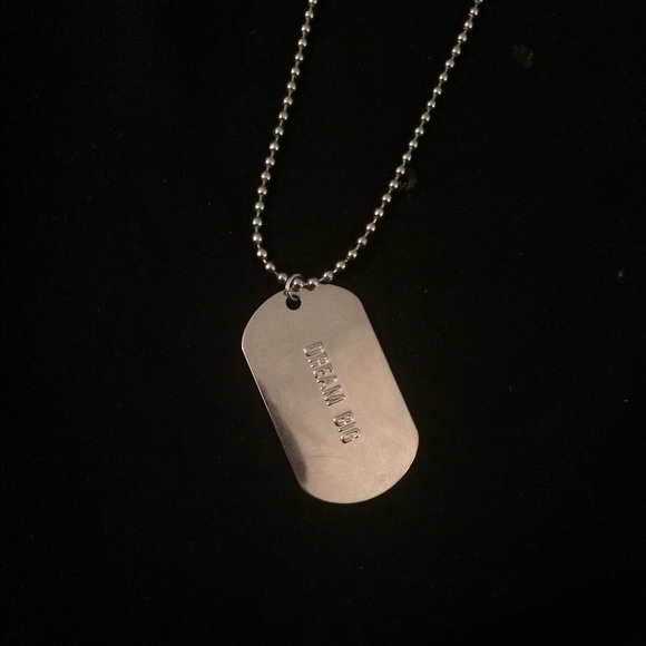 Dog tag style necklace