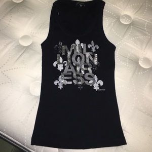 Bebe sport tank in black