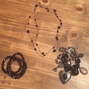 Black Jewelry Set