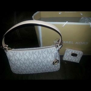 MK authentic tote purse and wallet