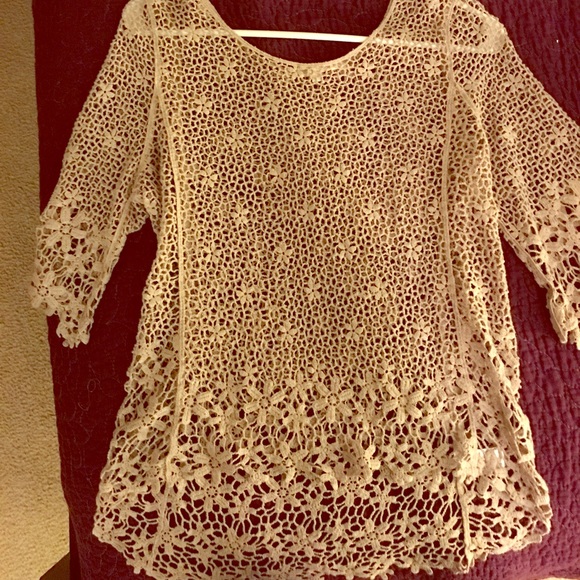 Gorgeous Lace/Crochet Top! A must have!