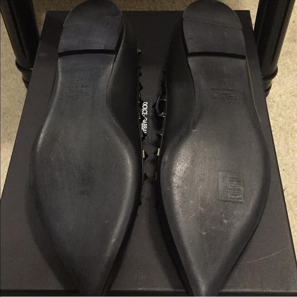 Valentino Rockstud Double Strap Pointy Toe Flat - Picture 2 of 4