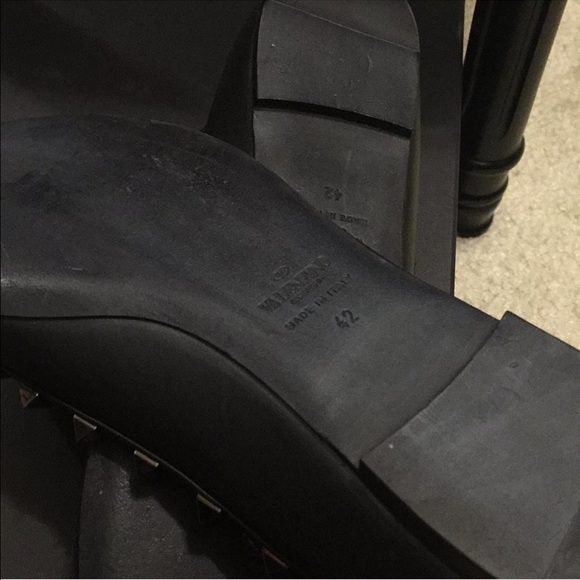 Valentino Rockstud Double Strap Pointy Toe Flat - Picture 3 of 4