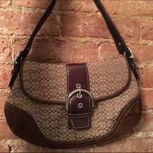 Coach Brown Suede Soho Bag