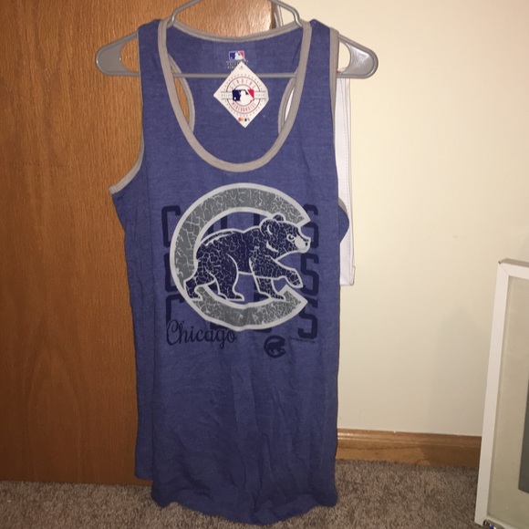 Chicago Cubs women's racer back tank
