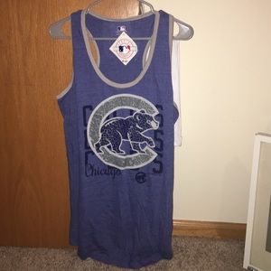 Chicago Cubs women's racer back tank