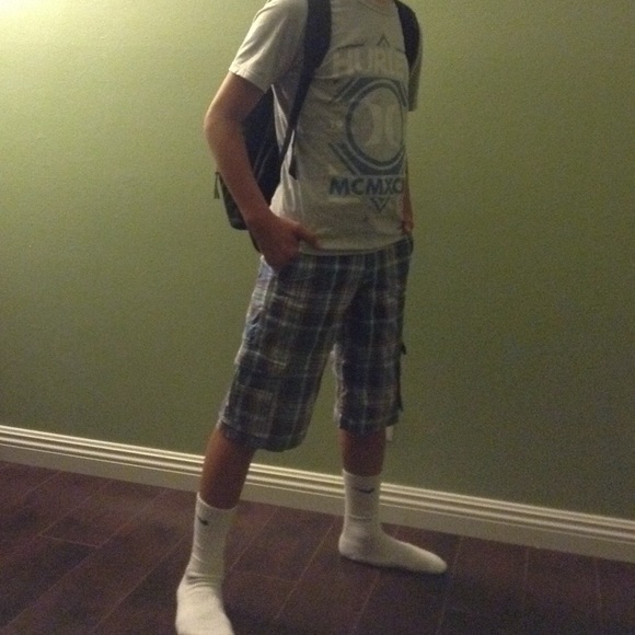🔥Lit Sale🔥Comfortable Plaid Khaki Shorts - Picture 1 of 4