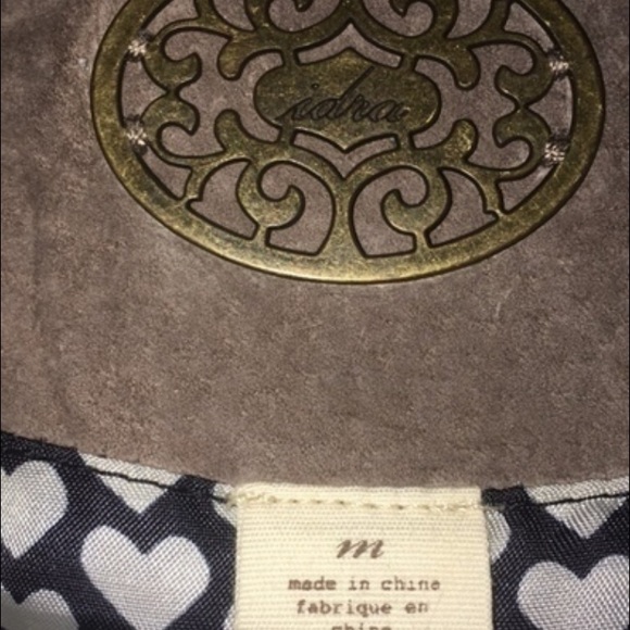 Anthropologie Leather Ruffle Coat - Picture 4 of 4