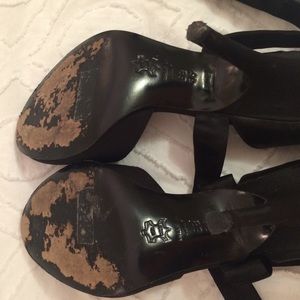BCBGMaxAzria Shoes - BCBG black satin ballerina style d'Orsay pumps BCBGMaxAzria Shoes - BCBG black satin ballerina style d'Orsay pumps