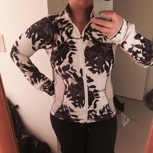 Lululemon floral zip up