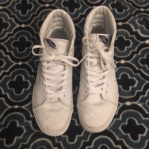 White High Top Skate Vans