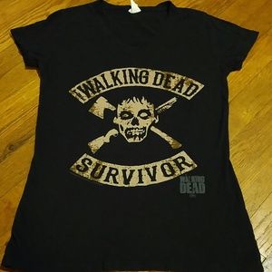 Walking Dead Survivor black t-shirt Sz Med