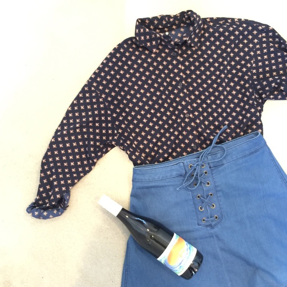 Retro Boyfriend Dress Shirt - Picture 1 of 3