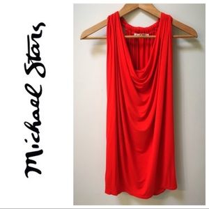 Michael Stars Red Tank Top Drape XS S M L XL