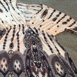 3/4 sleeve earthy silky dress