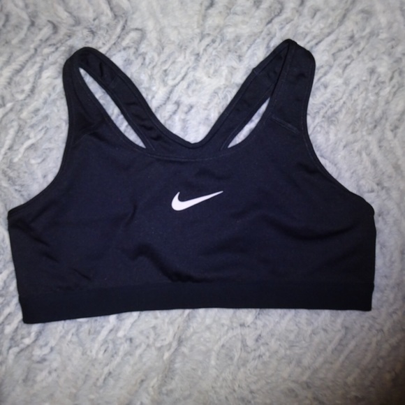 Nike black sports bra size L