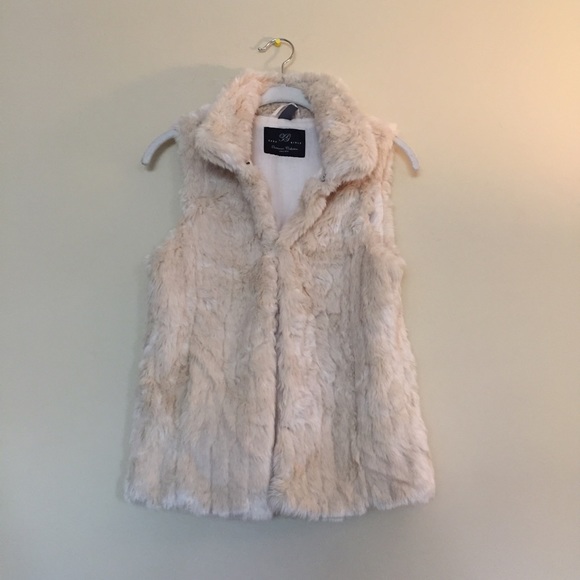 White fur jacket