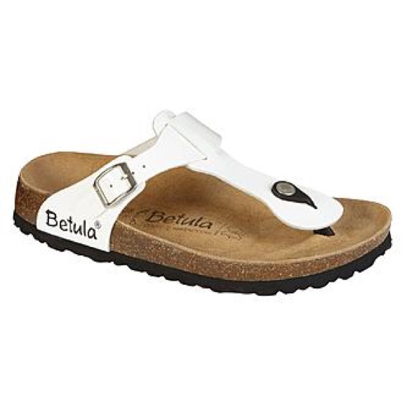 white betula sandals