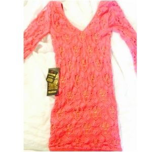 Bebe stretchy dress! Nude underlined-size Small/p