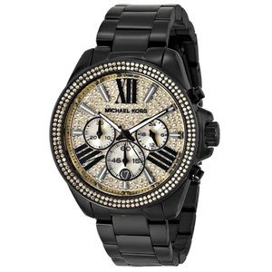 Michael Kors Women's MK5961 Wren Black Watch Gold