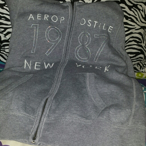 Medium aeropostale jacket with hood
