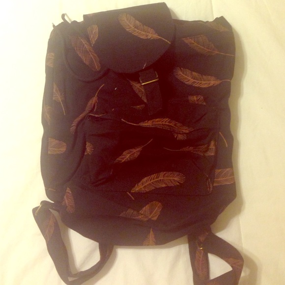 Urban outfitters feather backpack